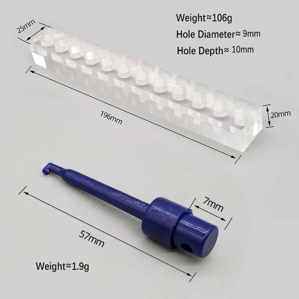 ICERIO-soporte acrílico de cristal para pesca, estante para exhibición de moscas, señuelo, soporte, alicates, Clip, accesorios de herramientas de pesca - imagen 5