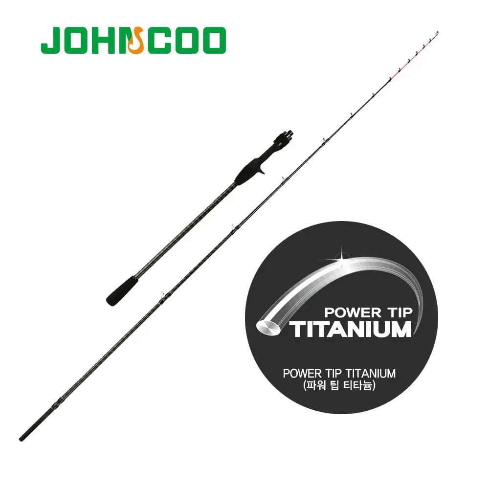 Caña de pescar Johncoo para fundición, caña de jigging de 1,7 m ml, caña de jigging potente, punta de titanio, cola de goma, barra de bote de pulpo - imagen 2
