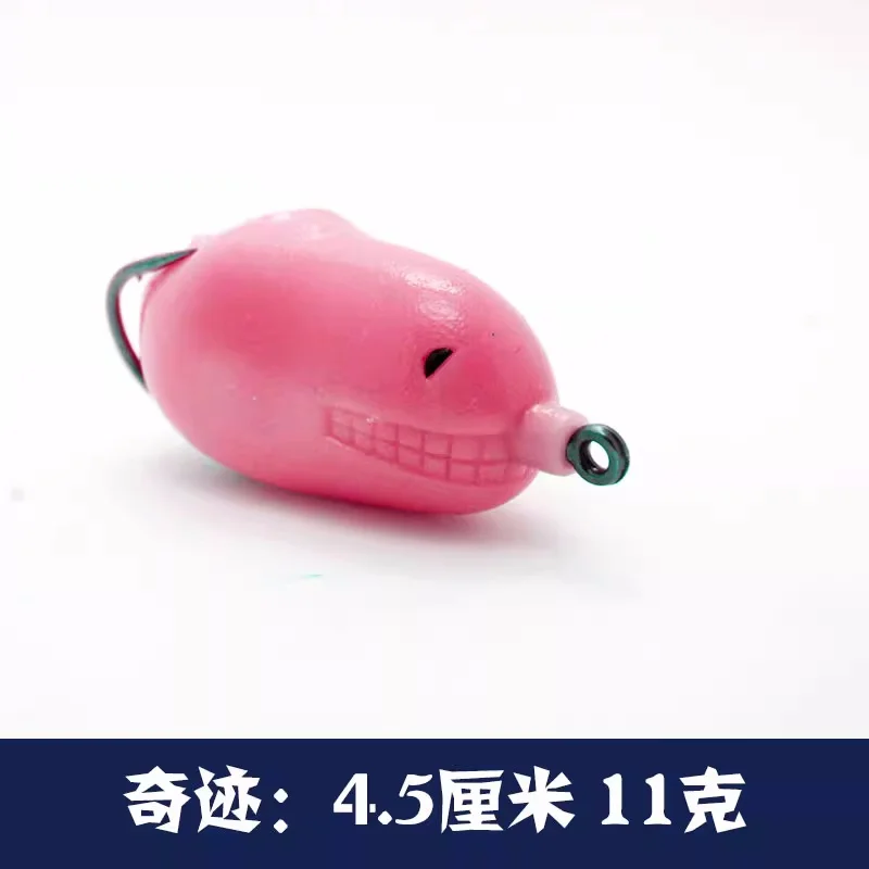Señuelo de pesca rana 8g 10g 11g 12g 14g anzuelo de doble púas señuelos blandos caza ranas cebo Artificial cabeza de serpiente asesino de peces 1 pieza en oferta - imagen 2