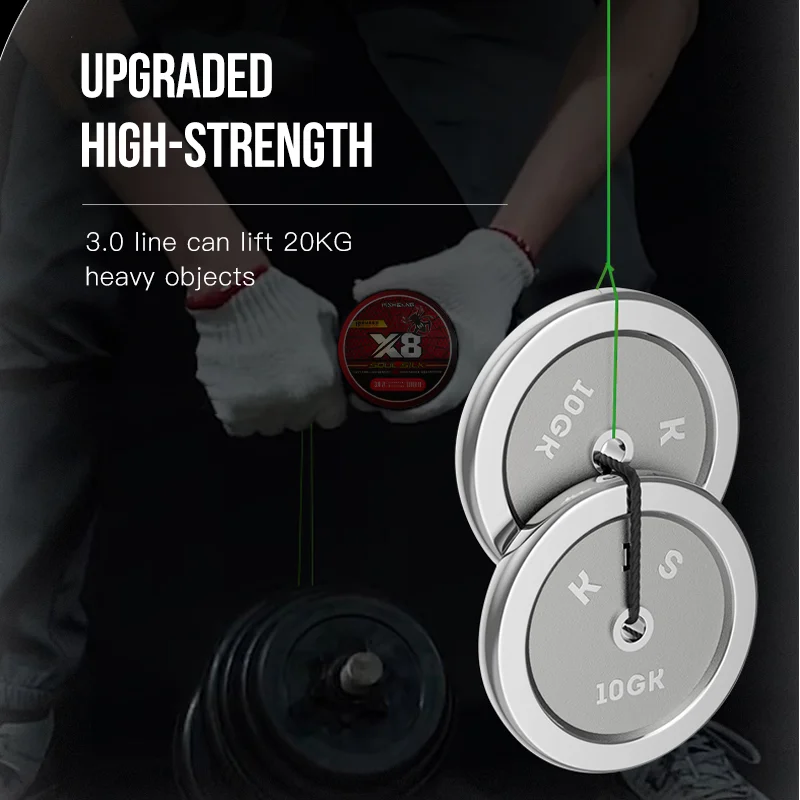 ROLLFISH-sedal de pesca de PE multifilamento trenzado, duradero, 8 hebras, 150M, para fundición larga en agua dulce y salada - imagen 5