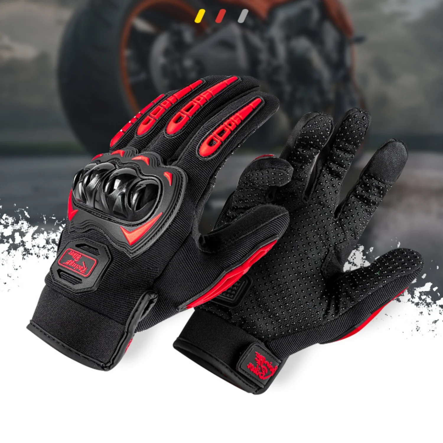 Guantes tácticos de moda, guantes antideslizantes transpirables para hombres y mujeres, guantes protectores para ciclismo al aire libre, montar, acampar, 1 par