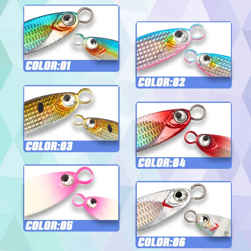 Magic Works Jig Señuelos de Pesca Micro Jig nuevo señuelo 2024 5G 7G 10G 15G cebos de perca de pesca de agua dulce aparejos de pesca cebo de peces falsos - imagen 5