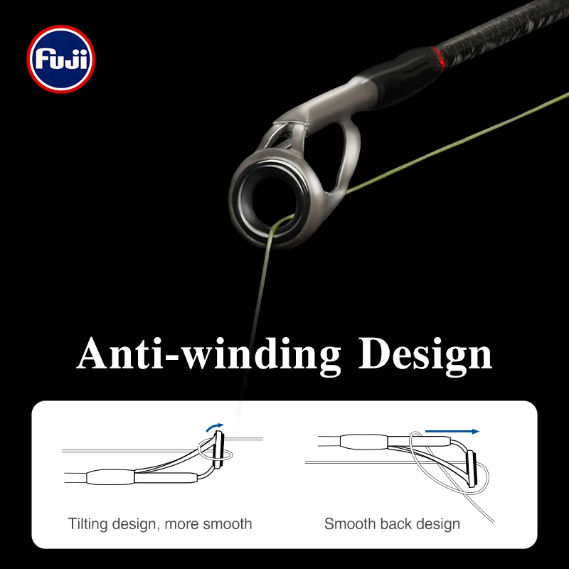 TSURINOYA 2,06 m 2,20 m L ML caña de pescar giratoria Baitcasting HACKER II 692ML 732L 732ML MF acción lubina Pike caña de 2 secciones - imagen 5