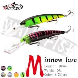 Walk Fish Crankbait flotante 120mm – Señuelo trolling para agua salada