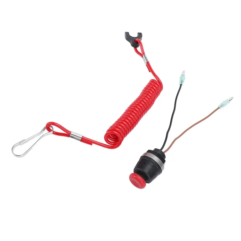 3A3068300 Interruptor de parada de seguridad fueraborda Cordón de interruptor de parada de seguridad de aleación de metal para caja de control Tohatsu de 8 a 115HP - imagen 5