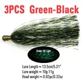 3PCS Green Black