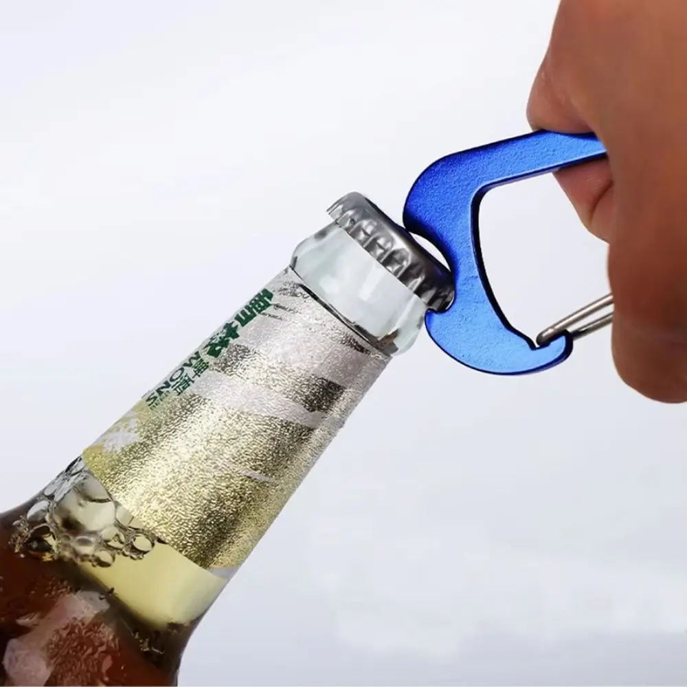 Mosquetón de liberación rápida tipo D, aleación de aluminio segura, llavero para deportes al aire libre, hebilla, gancho para mochila de senderismo al aire libre, 10 Uds. - imagen 4