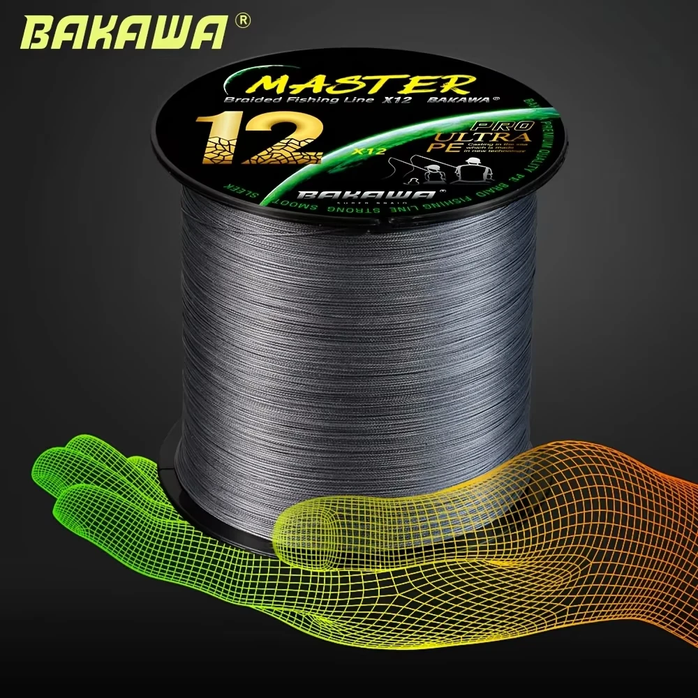 BAKAWA 500M12 hilo hilo de pescar trenzado accesorios de productos de pesca X12 PE accesorios de venta de pesca equipo de pesca de carpa nuevo - imagen 3