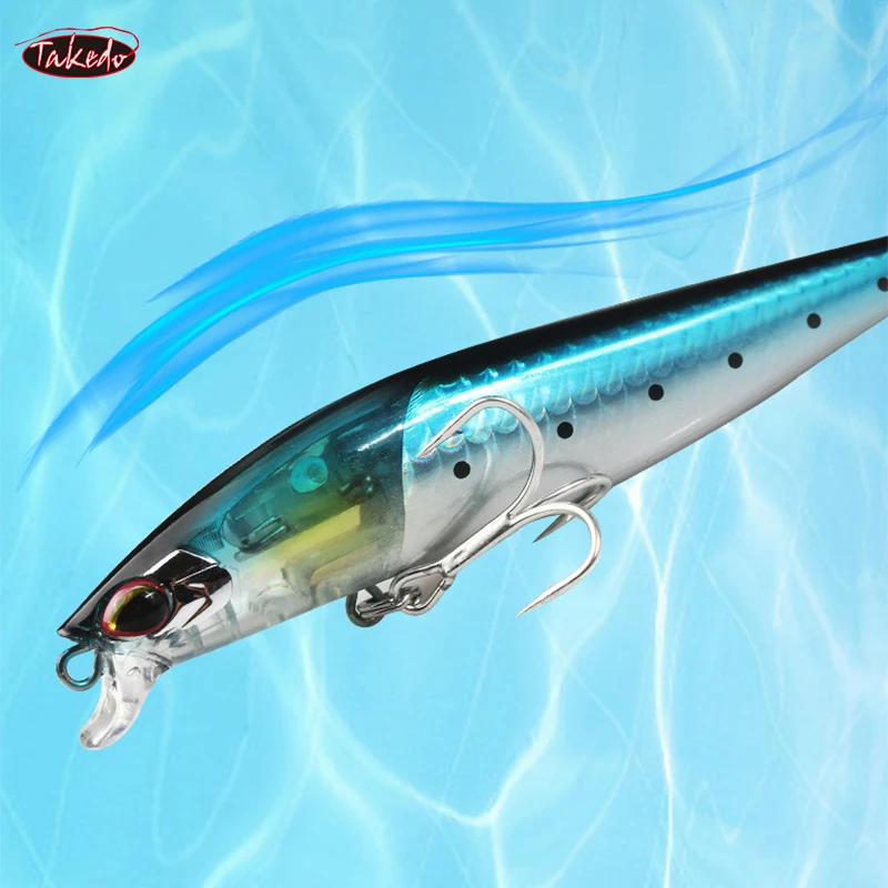 TAKEDO 14G 20G Señuelos de Pesca de Mar pececillo señuelo de pesca Wobbers FlashBoost cebo Artificial Crankbait trucha cebo para lubina Jerk Bait - imagen 5