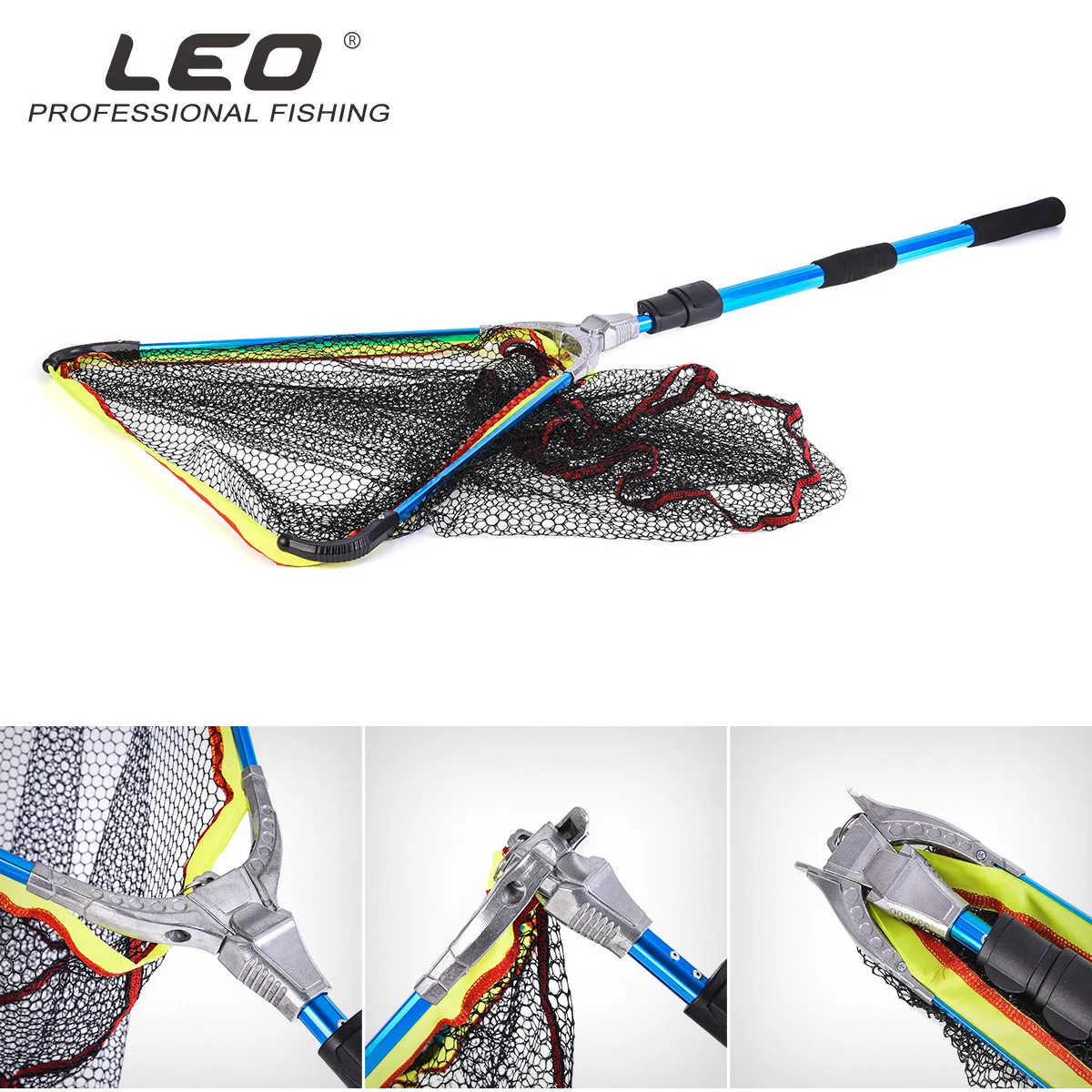 Red de aterrizaje telescópica triangular para pesca con mosca - imagen 4