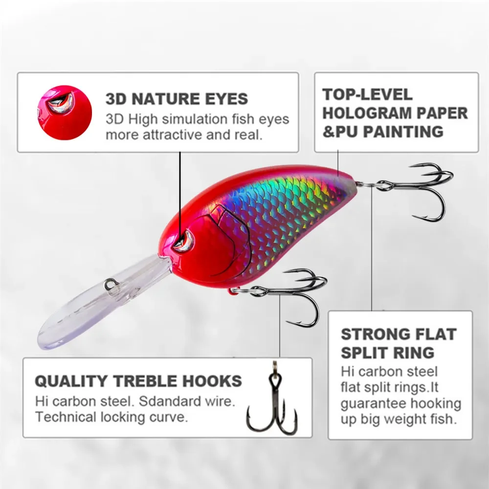 GREENSPIDER Jerkbait flotante 70mm – Señuelo artificial para lucio - imagen 4
