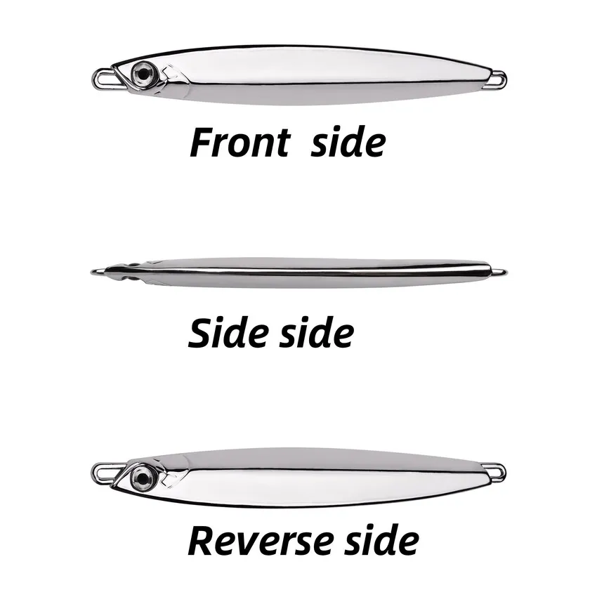 Señuelo de Pesca de agua salada, anzuelo de Metal de 60g, 80g, 2024g, cebo duro de Pesca, cuchara, trucha, Jigging, 100 - imagen 2