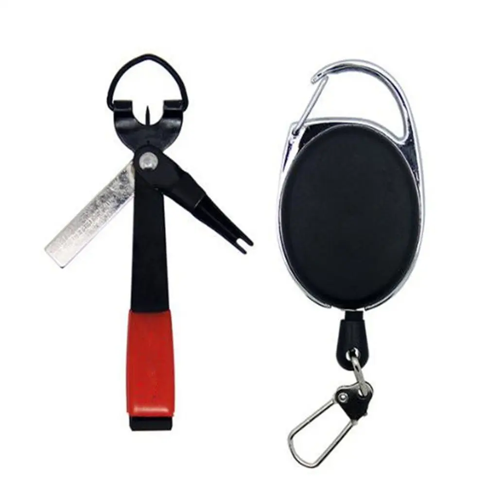 Cortaúñas de pesca con mosca de acero inoxidable con agujeros, gancho rápido, anudador de uñas, cortador de línea, herramienta para atar nudos rápidos - imagen 2