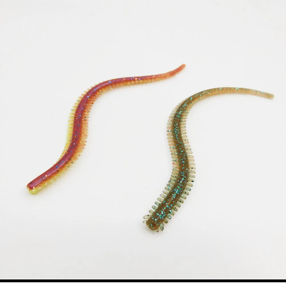 KESFISHING-señuelo de pesca gusano Scolopendra, 95mm, pesca en agua salada, cebo de silicona, río marino, para lubina, trucha - imagen 4
