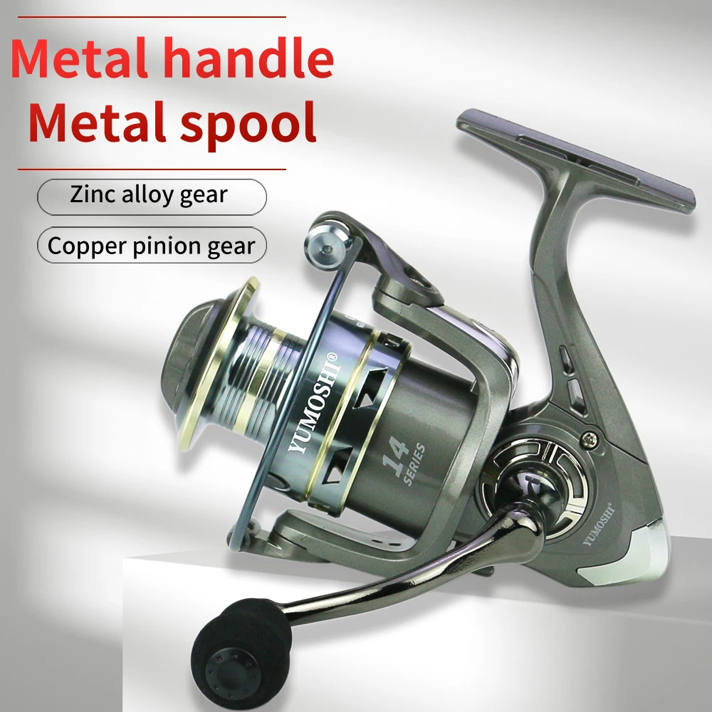 Jigging-carrete giratorio de fundición larga, bobina ultraligera para Lago, señuelo de Lucio, 5,2: 1, 1000-7000 - imagen 4