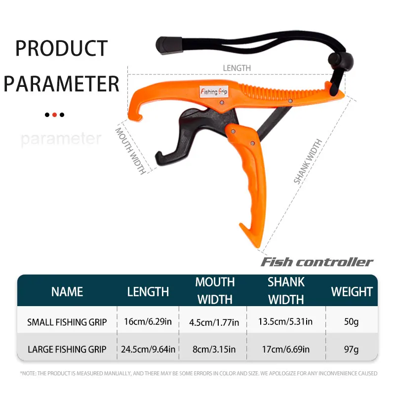 Herramientas de pesca ABS, controlador de pinza de labio de pescado flotante portátil, Clips de pescado, pinza de pesca, alicate de agarre de pesca, agua salada - imagen 5