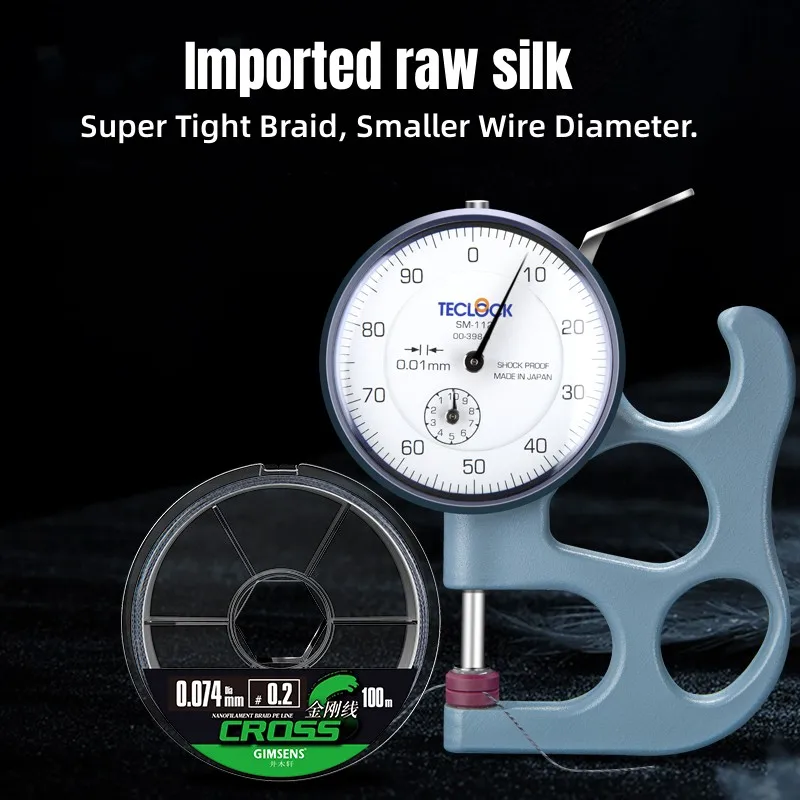 Línea de pesca trenzada de 4 hebras, superfuerte, multifilamento de PE, suave, para agua salada, carpa, Japón, 100M pesca accesorios de pesca pesca accesorio pesca accesorios mar hilo trenzado pesca hilo de pesca - imagen 5