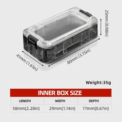 Caja organizadora ZYZHE – Almacenamiento para accesorios de pesca