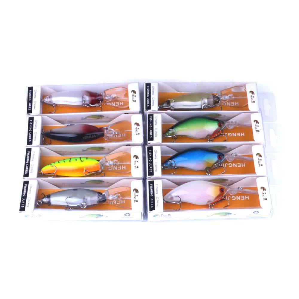 KNCONAN-Señuelos de Pesca flotantes para buceo profundo, señuelos Wobblers realistas con 6 ganchos #, señuelo artificial para lubina, Crankbait, 105MM, 17,8G - imagen 4