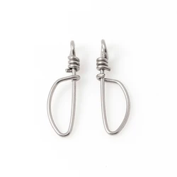 200 Uds Clip de Pesca Coastlock Snap accesorios de Pesca de mar de acero inoxidable suministros de aparejos broches giratorios de Pesca de alta resistencia Pesca