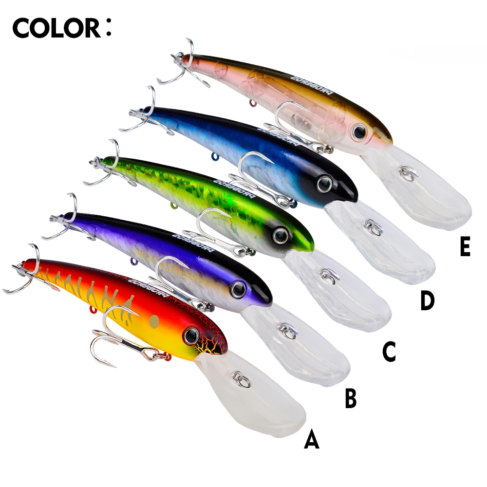 PROBEROS-Señuelos de Pesca flotantes Minnow Isca, cebo Artificial ruidoso, Wobbler duro, Swimbait, aparejos de pesca en el mar, 20cm-43g, 1PX - imagen 2