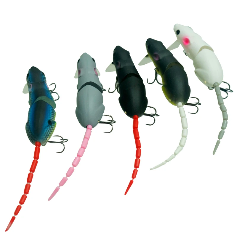 AI-SHOUYU Topwater Bionic Rat Señuelo Articulado para Lubina - imagen 3