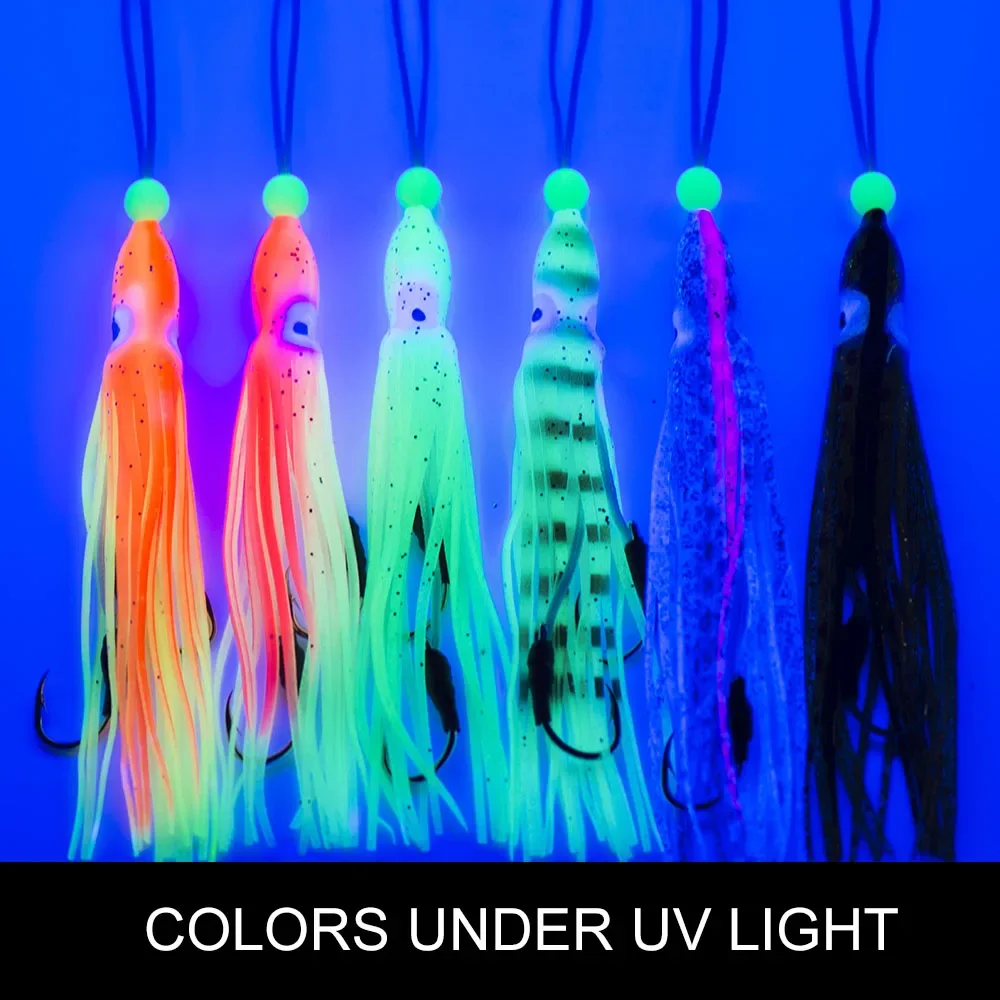 Countbass 24 Uds anzuelos de asistencia con faldas de calamar, ayuda de plantilla Inchiku para tamaño grande, anzuelo de asistencia para Señuelos de Pesca de Jigging de pargo - imagen 2