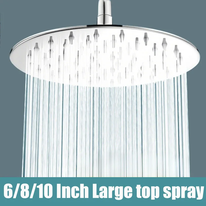 Cabezal de ducha cascada ultrafino – Acero inoxidable cuadrado redondo