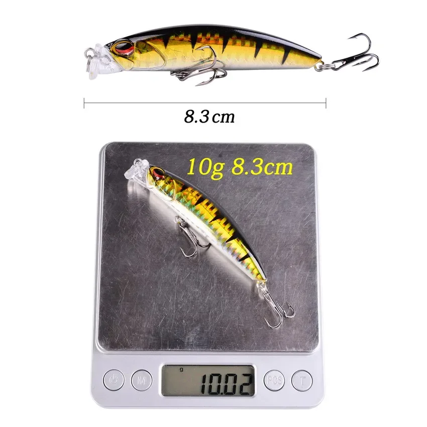 Popper-señuelo de pesca sin pintar, 8cm, 10g, wobblers, pesca de lubina - imagen 3