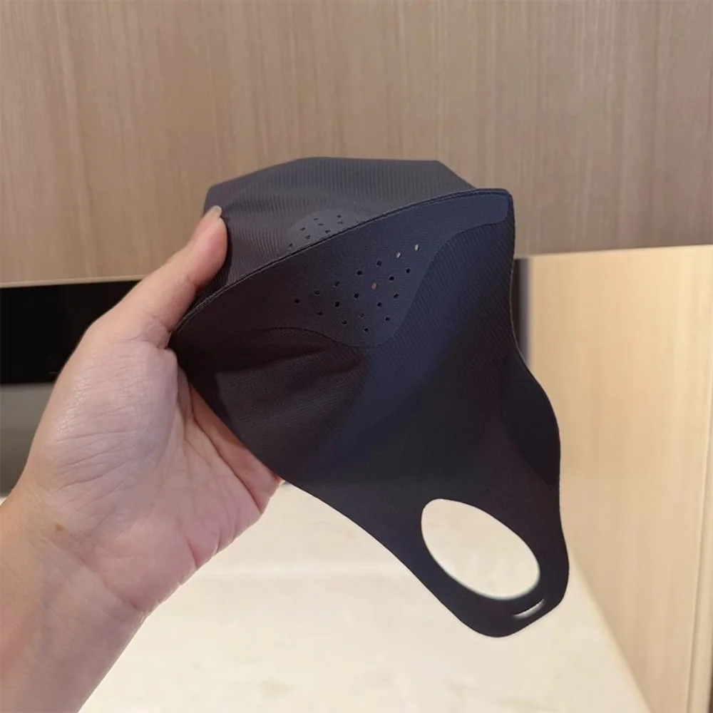 Nueva máscara de seda de hielo transpirable Anti-UV máscara de protección solar a prueba de polvo velo facial lavable regalo - imagen 2