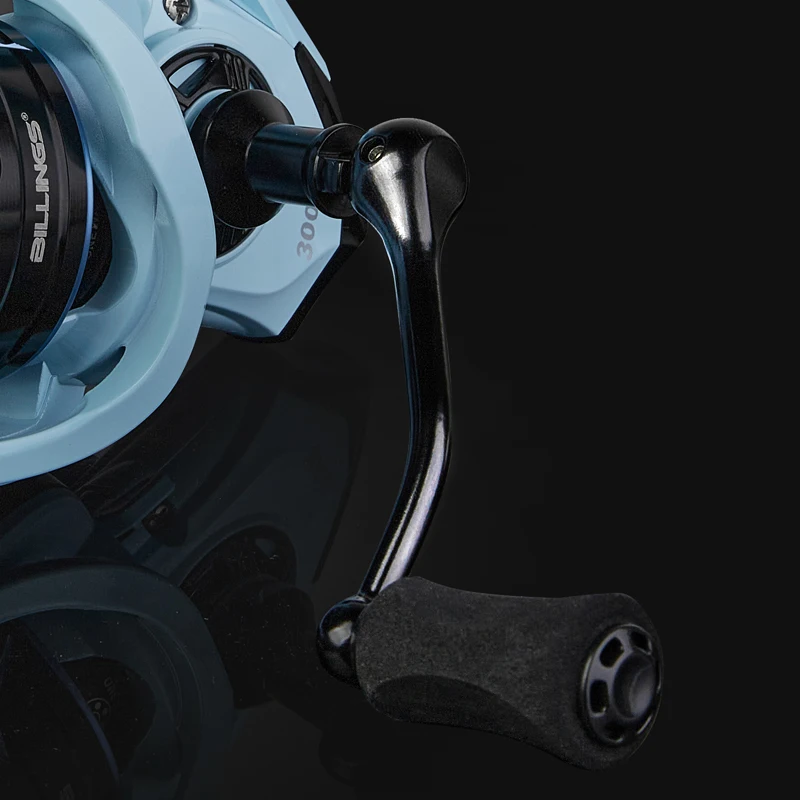 BILLINGS UNICORN Serie 2000-4000, relación de transmisión 5,2: 1, arrastre máximo de 17,6 libras, balancín y carrete de Metal, carrete de pesca giratorio, para agua dulce - imagen 4