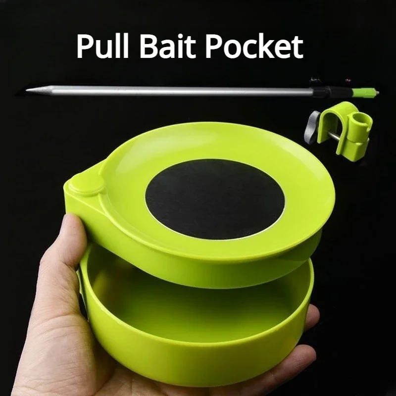 Bandeja de cebo magnética, soporte a presión para inserción de suelo, fuerte, dos capas, tres capas, caja Universal, suministros de herramientas de pesca - imagen 5