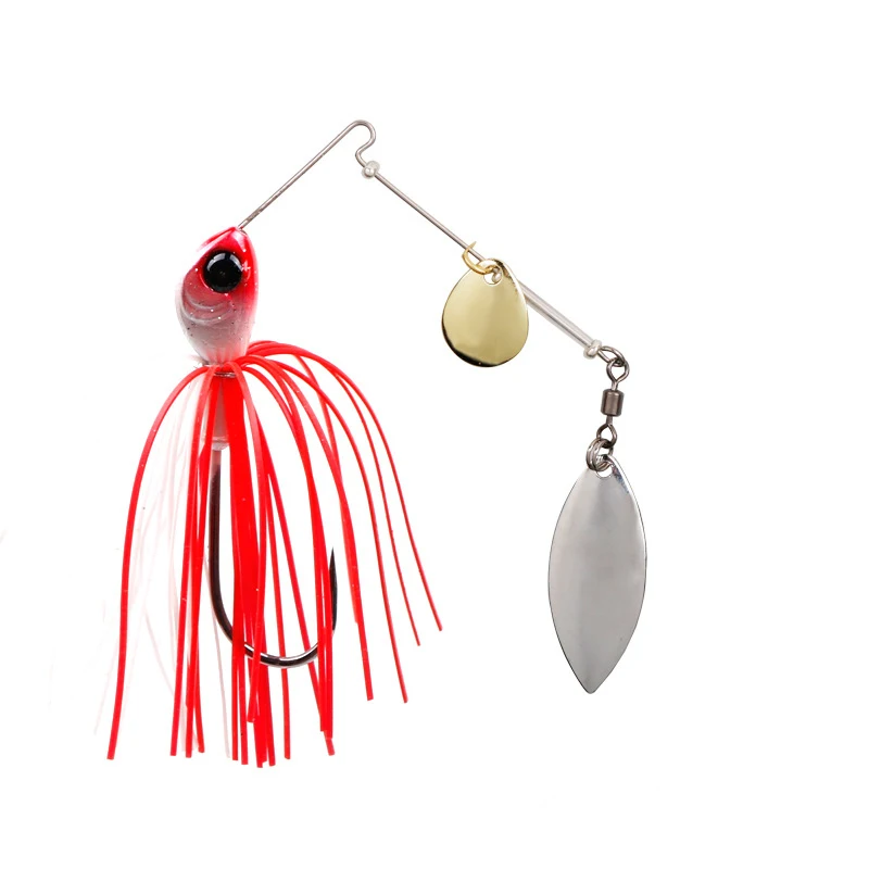 Señuelo de pesca giratorio, cebo de alambre de 12g y 18g con cuchara de pesca de latón, plantilla de Metal, señuelo de Jigging, Swimbait Spinnerbait - imagen 5
