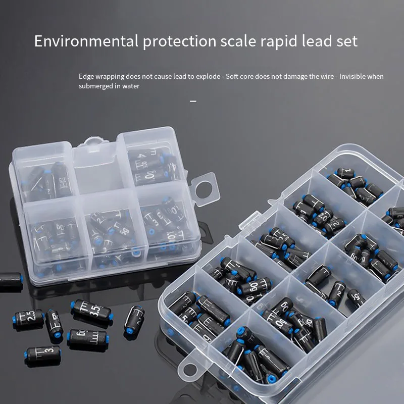 50/100 piezas escala mesa de plomo pesca plomo cuero escala plomo accesorios de equipo de pesca al por mayor - imagen 2