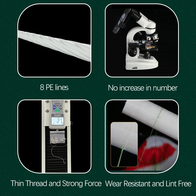 Línea trenzada de 150M, 8 hebras, línea de pesca de PE, línea de pesca Raid, alambre de pesca multifilamento, herramienta de sedal de pesca de carpa - imagen 3