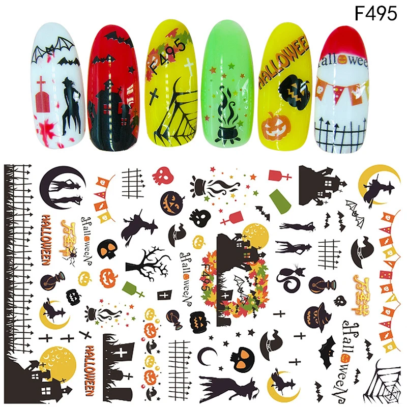 Pegatina para uñas, calcomanías para tatuajes artísticos, decoración de diseño de Ángel, caballo y Estrella, envolturas adhesivas para manicura - imagen 3