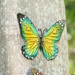 Mariposas metálicas 3D para pared – Escultura decorativa de jardín exterior