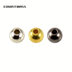 Countbass 100 Uds 5mm 6mm cuentas de plástico, color níquel y oro, buzzbaits giratorios DIY, accesorios de Señuelos de Pesca de agua dulce