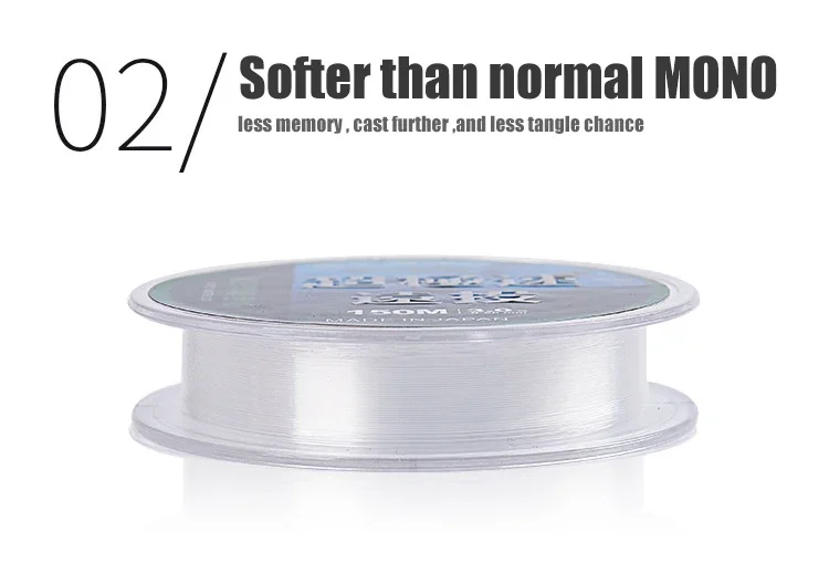 Línea de pesca monofilamento japonesa de 150m, línea de nailon para carpa, carretilha peche carpe Janpan, línea de pesca flotante de color transparente mejorada - imagen 4