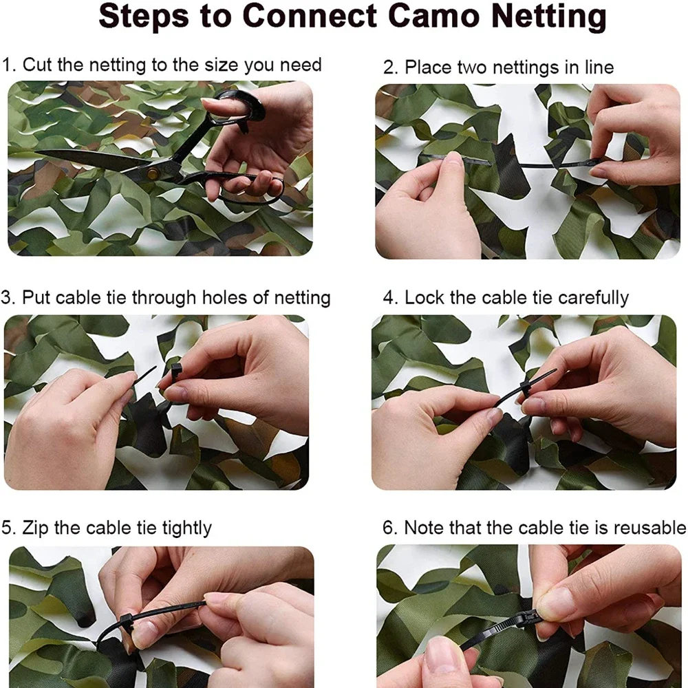Red camuflaje sombreada para treestand, camping y aves - imagen 3