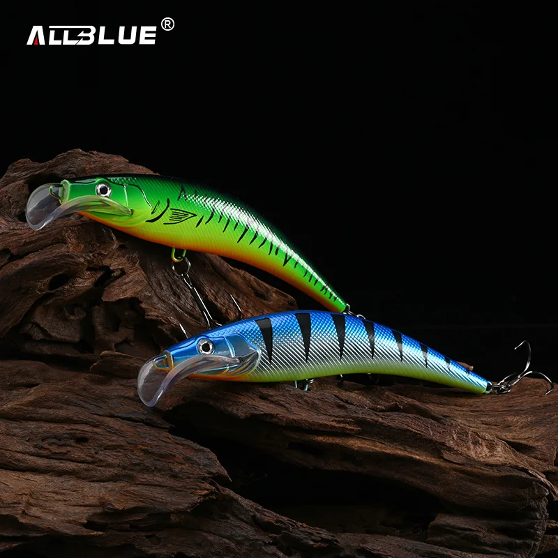 ALLBLUE CRIPWALK señuelo de pesca Trolling Wobbler 115MM 13,5G flotante Crankbait Minnow profundidad 0,5-1M lubina Pike cebo aparejos de pesca - imagen 5