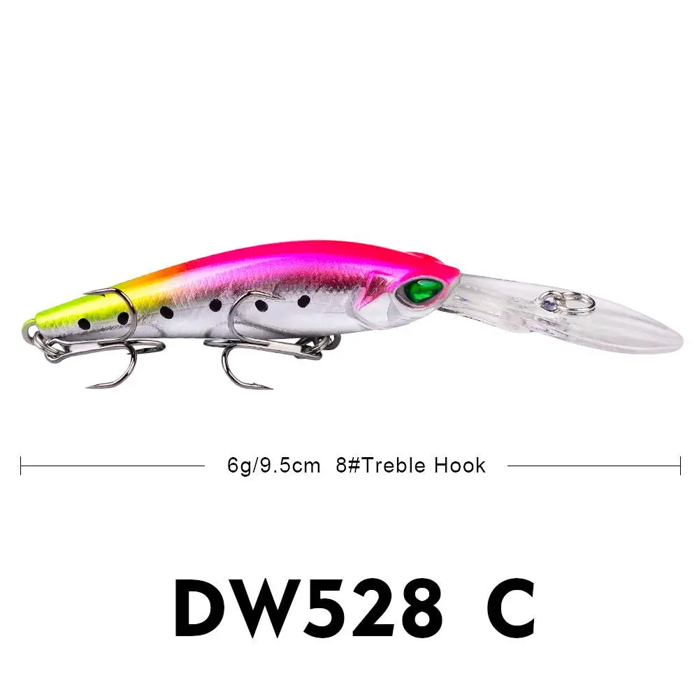 Cebo flotante duro para Pesca, Señuelos de pececillos artificiales de 9,5 cm y 6g, accesorios para exteriores, envío directo - imagen 3