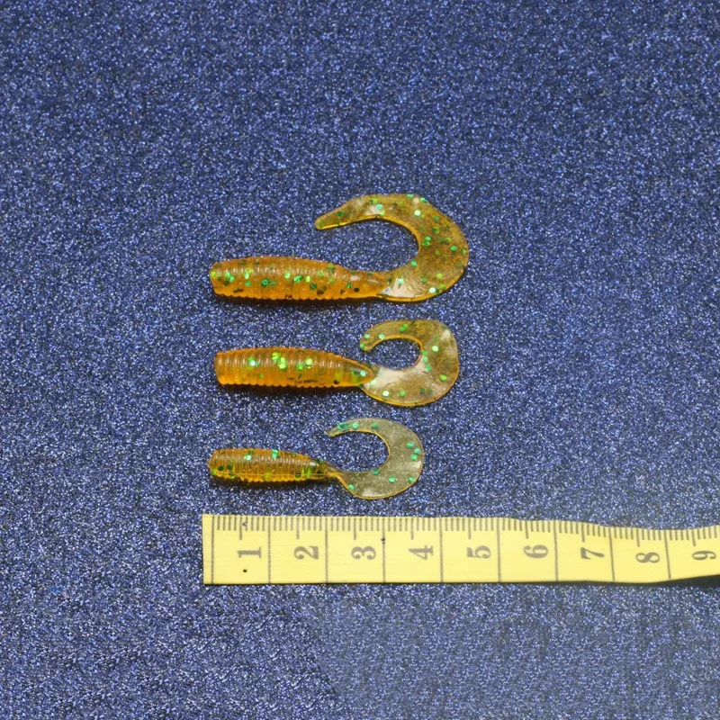 Señuelo de plástico blando para pesca, cebo de silicona para gusanos de sábalo, Swimbait, pececillo, Crappie, lubina, pecera, Bluegill, 14/15/20 piezas, 40/50/60mm - imagen 3