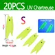20pcs Chartreuse S