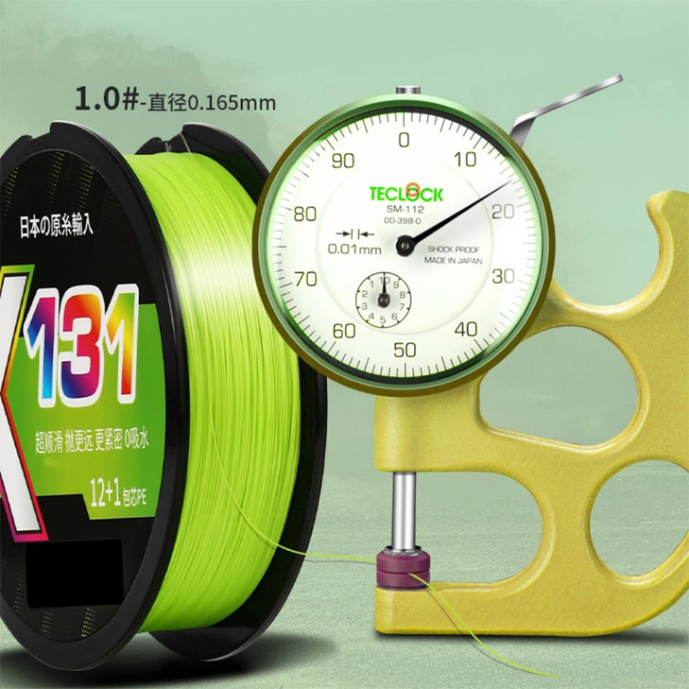 Thornsline 131 X12 hilo de pescar de PE trenzado súper fuerte PE 12 línea de señuelo trenzado fuerte alambre multifilamento japonés para carpa nuevo - imagen 5