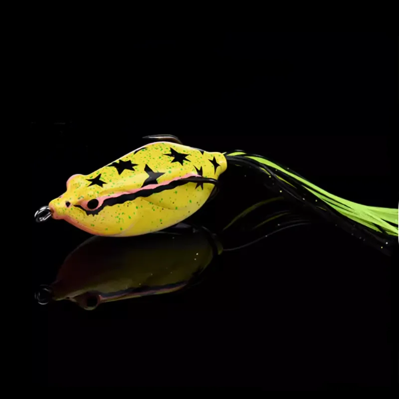 Lutac-cebo de pesca de 60mm, 16g, 7 colores, Rana flotante con ojos 3 d, equipo de pesca - imagen 4