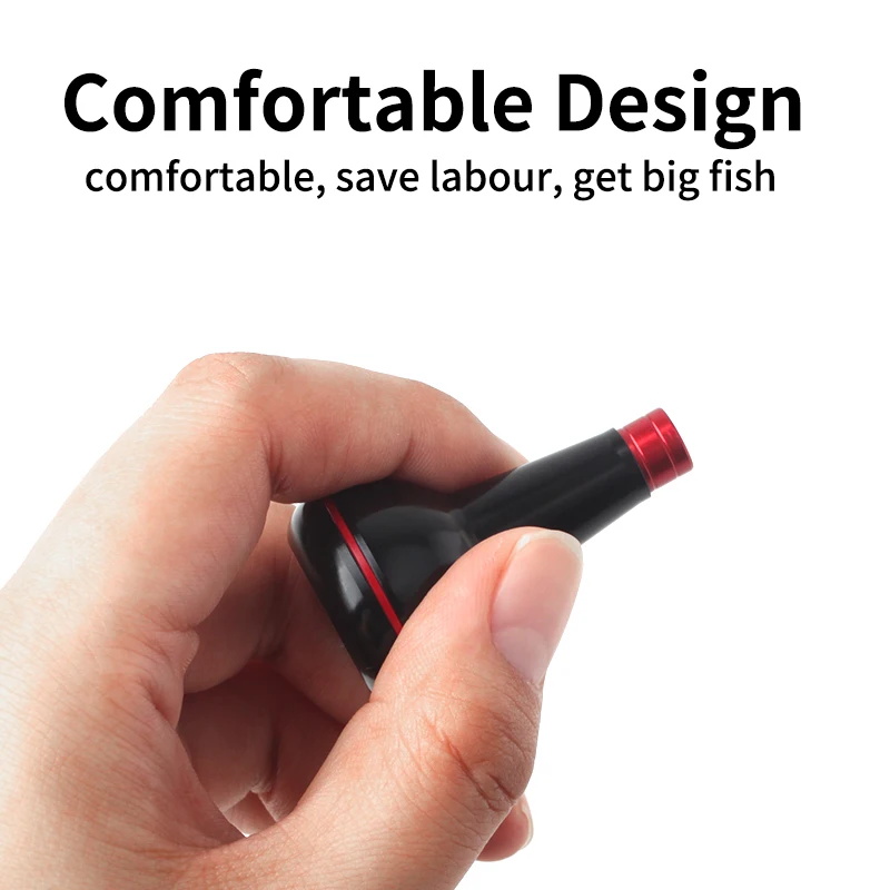 Kawa nuevo carrete de pesca mango perilla 7075 aleación de aluminio Material ligero longitud 46mm peso 9,5 g/pc accesorio carrete de pesca DIY - imagen 5