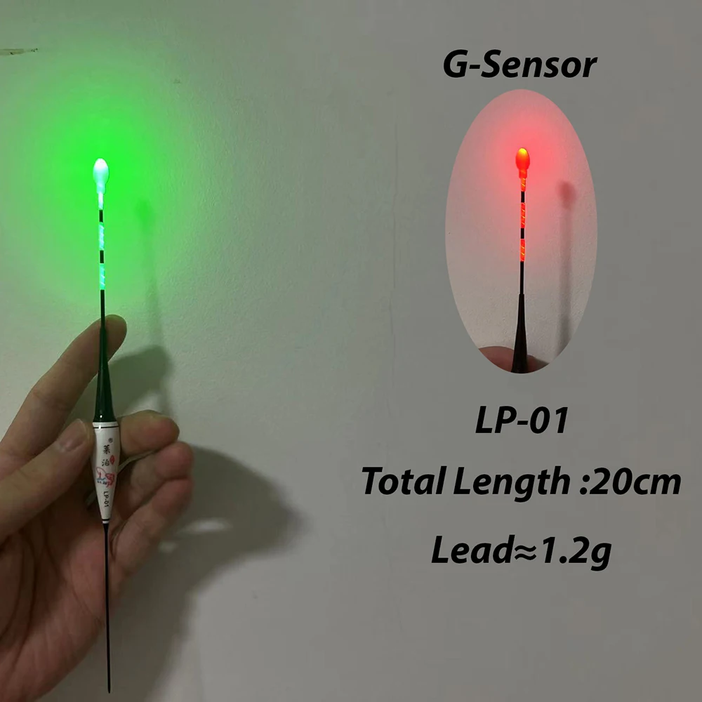 Flotador de pesca electrónico corto con sensor de gravedad LED luminoso, cambio de Color y llamativo, cola de cielo nublado, nuevo - imagen 4