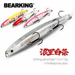 Bearking Señuelo lápiz - Cebo duro con acción realista, agua salada
