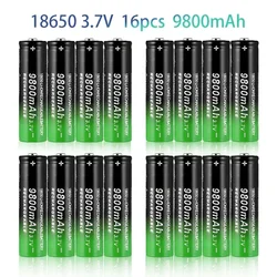 Linterna LED 18650 recargable con batería litio para pesca nocturna